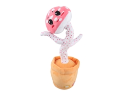 Primerox brinquedo de Cogumelo Pelúcia com Luzes Led Dançante e Cantante para Crianças