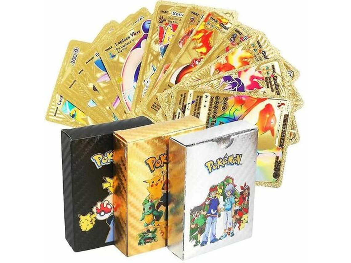 Cartas de Jogo 55 Cartas em Cor Prateada em Caixa COZEVDNT