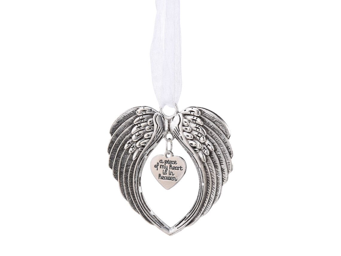 Laxiscreed Letra Prateada Para Sublimação Com Asa De Anjo E Coração, Decoração Natalícia Diy