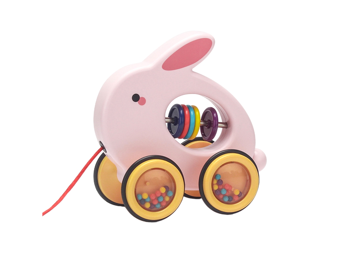 Ats brinquedo de Tração para Crianças com Animais Bonitos, Brinquedo de Tração Rodante, Presente de Aniversário para Meninos e Meninas