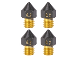 Bicos Extrusores De Latão 3d Para Impressora Ender-3 0.2mm Alto Fluxo