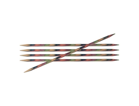 Agulhas Duplas Pontas Multicoloridas Knitpro Symfonie 15a Cma Xa 8 Mm Kp Knit Pro
