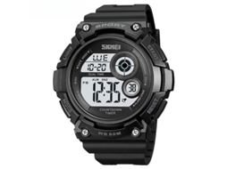 Lurelia Relógio Digital Desportivo Unissexo, Calendário, Cronómetro, Alarme, Retroiluminação Led, Plástico, 50m, Vermelho E, Modelo Lx05684