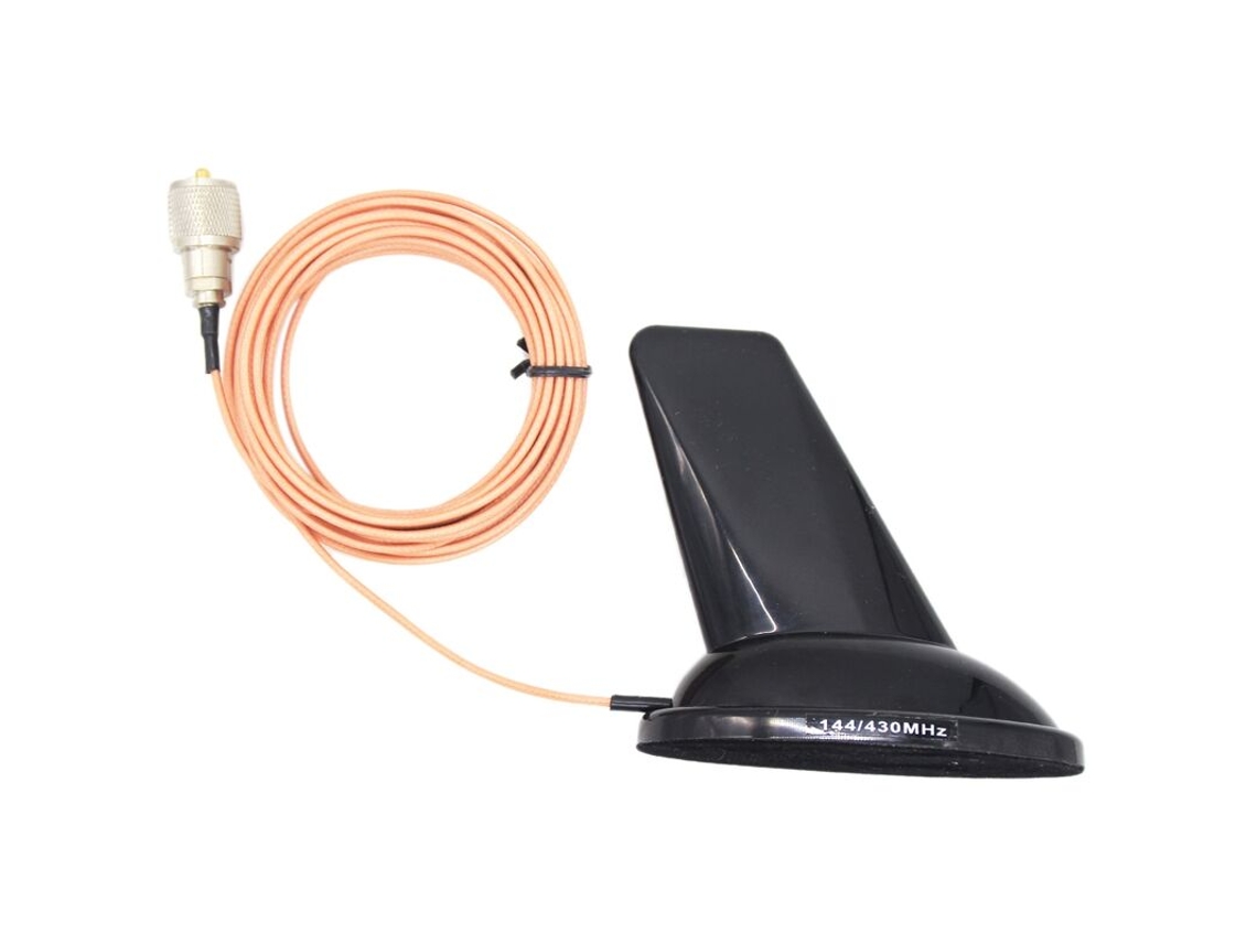 Antena De Barbatana De Tubarão Pl 259 Vhf Uhf 144/430 Mhz Antena De Banda Dupla Para Walkie Talkie Brilvibera