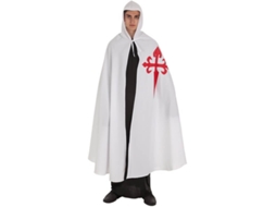 Capa DISFRAZZES Medieval Santiago Branca (Tam: Tamanho Único)