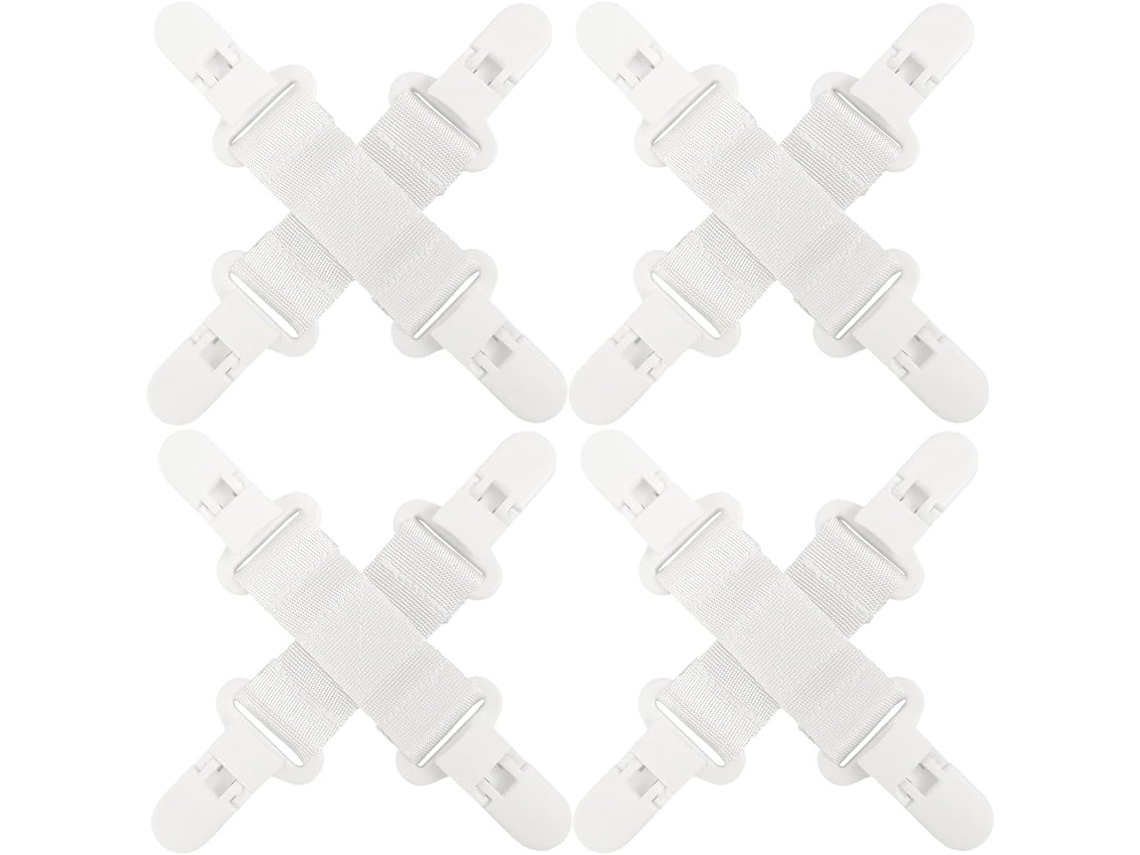 Conjunto De 4 Peças Para Desembaraçar Lençóis, Evitando Que As Roupas Se Enrolem E Lençóis, Capas De Edredom E