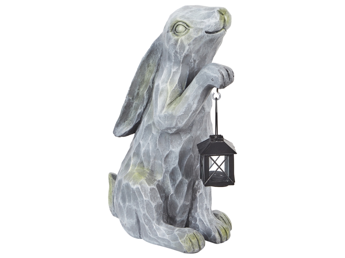 Estatueta Para Jardim Argilly Cinzento