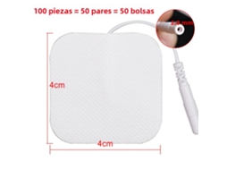 (100 Unidades, 4x4cm) Adesivos Para Eletrodos Tens, Eletrodos Adesivos Ems, Eletrodos De Silicone Para Tens