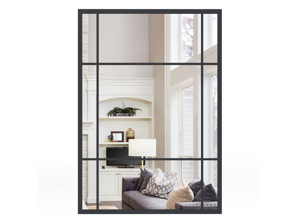 Tipo de Produto: Espelho de Parede Retangular Moldura Metal 100x70 Cm NORTHIX