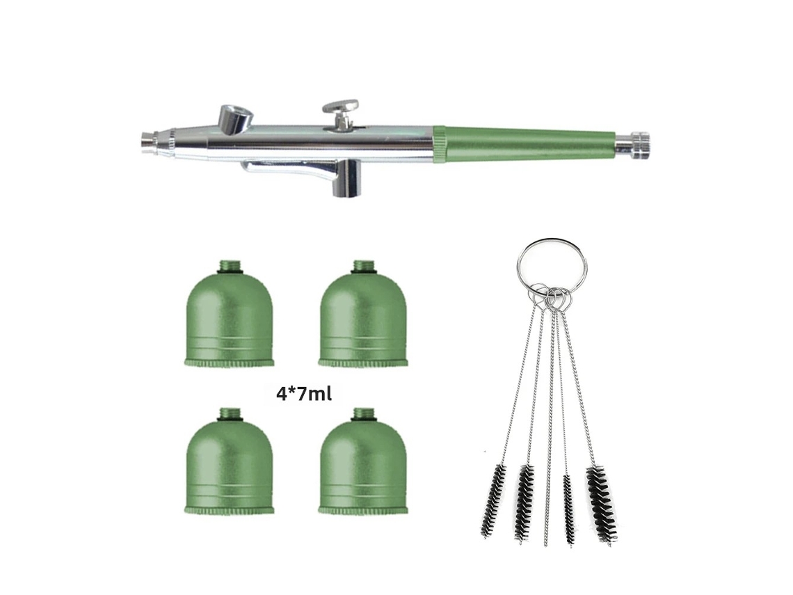 Kit De Pistola De Pintura K5 (verde), Incluindo Copo, Kit De Limpeza E Ferramentas De Reposição.