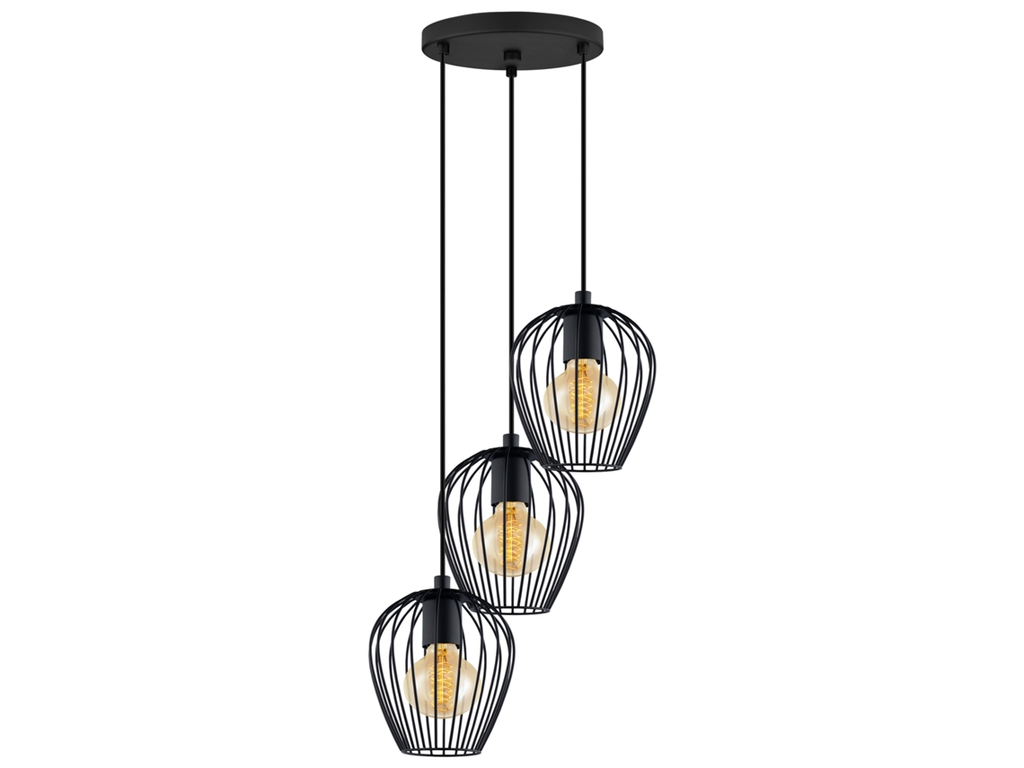 Suspensão EGLO Vintage Newton 3x60W Ø380Mm