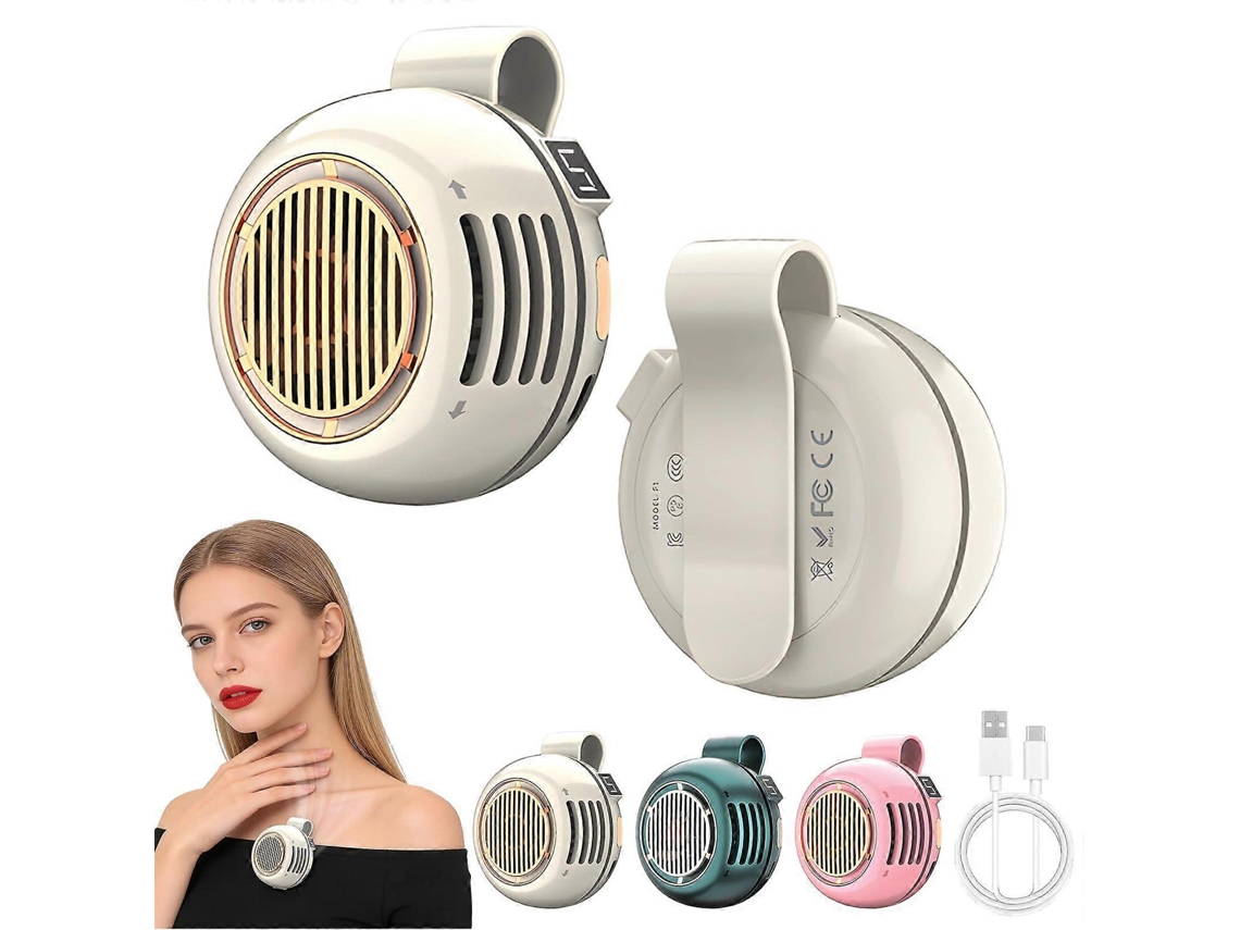 Mini Ventilador Portátil Cintura Clipe Sem Hélices Usb Recarregável Silencioso Viagem Escritório Ar Livre