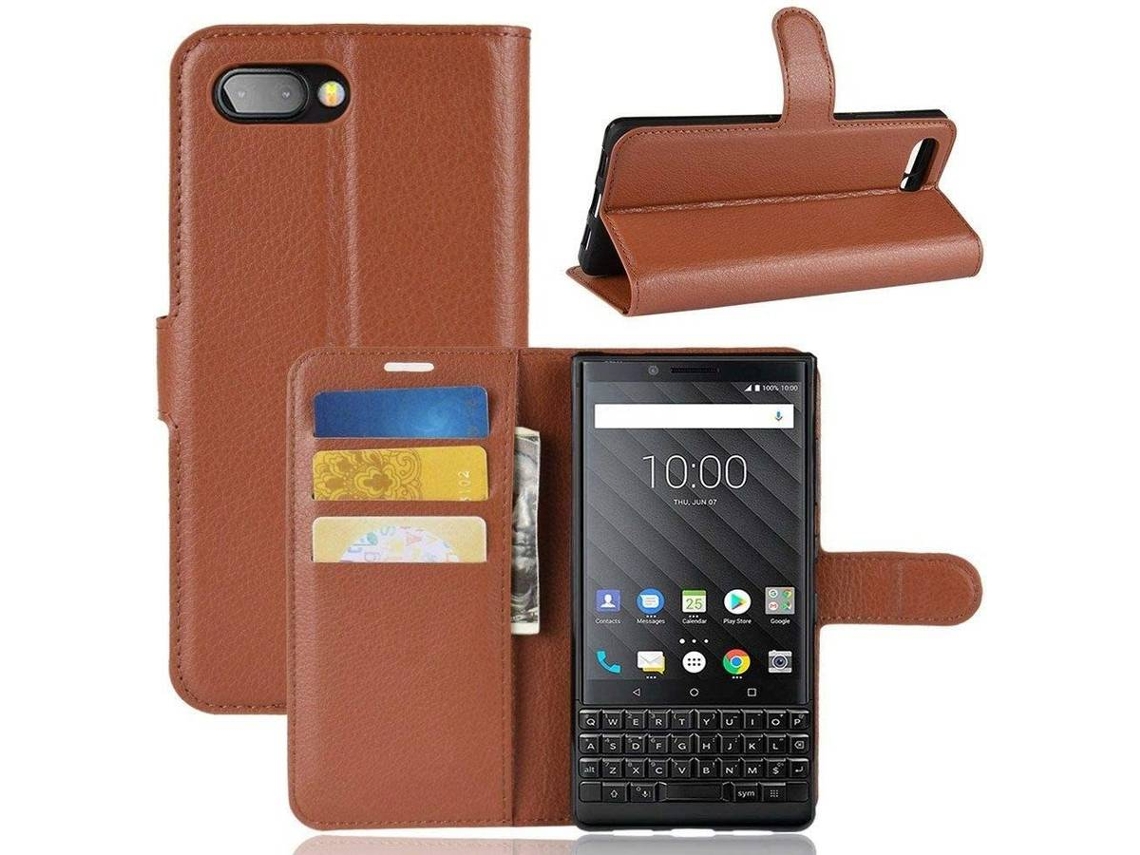 Capa Blackberry Key2 HONGWE. Castanho
