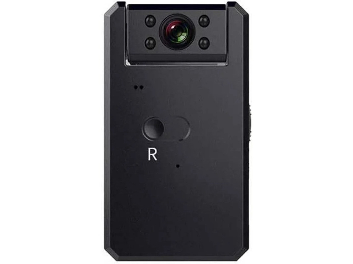 Minicâmera espiã 1080p HD 150° com visão noturna infravermelha para esportes, garagem, casa e carro, Android/iOS, preta. Bestvite