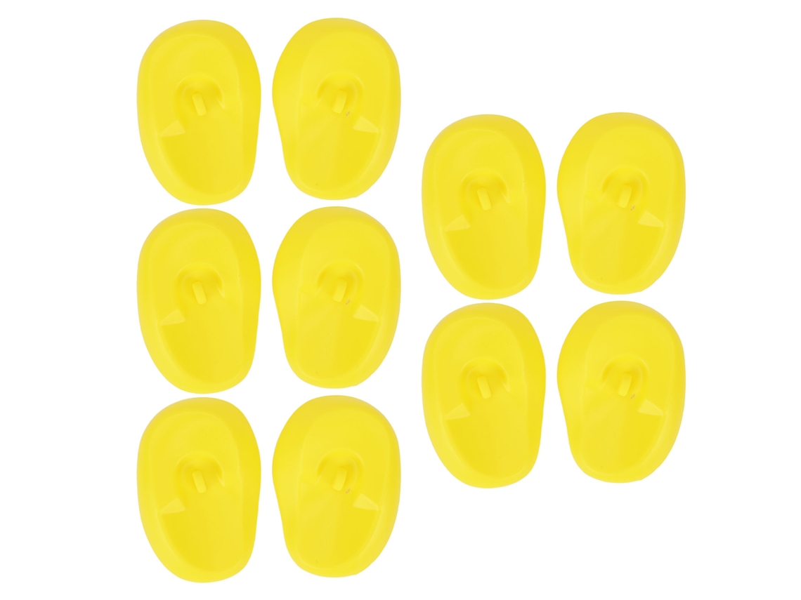 5 Pares Capas De Ouvido De Silicone Protetoras Ergonômicas Para Tintura De Cabelo Em Salões E Casa