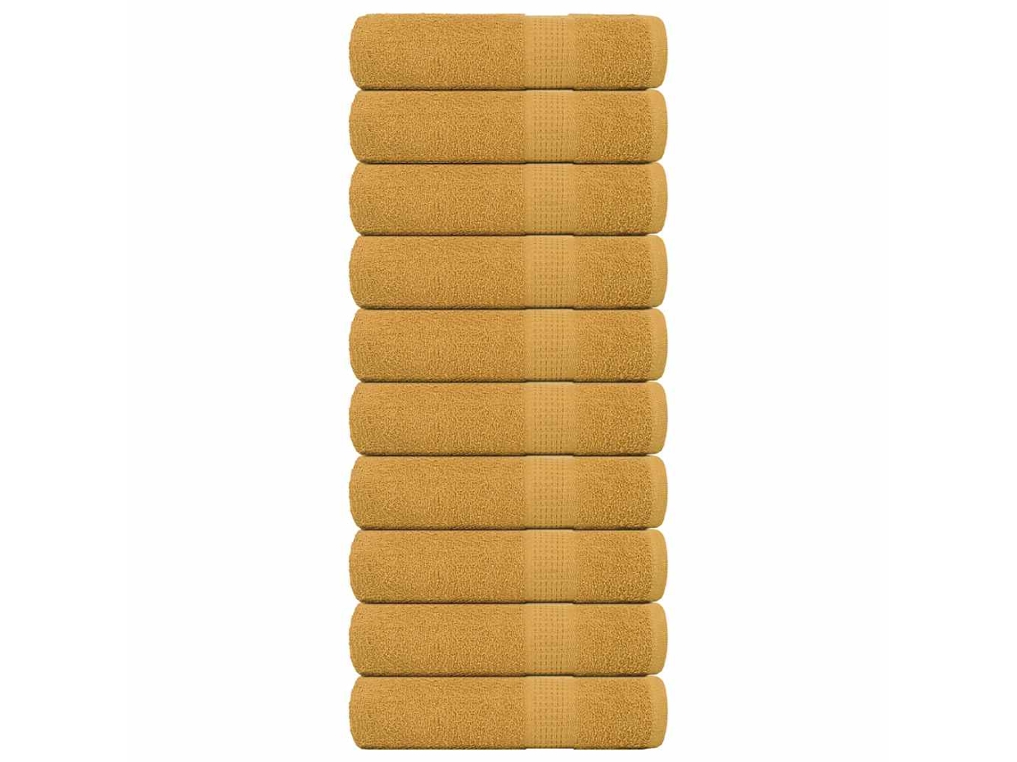 Bath Towel, Bath Towels Vidaxl Ouro Algodão (100 X 150 Cm)