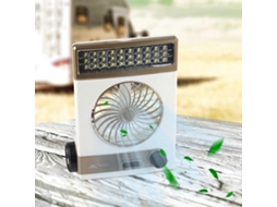 Ventilador Portátil Recarregável Bocqde Com Lâmpada Led, Ventilador Pessoal Com Carregamento Solar Para Uso Em Dormitórios - Liquidação!