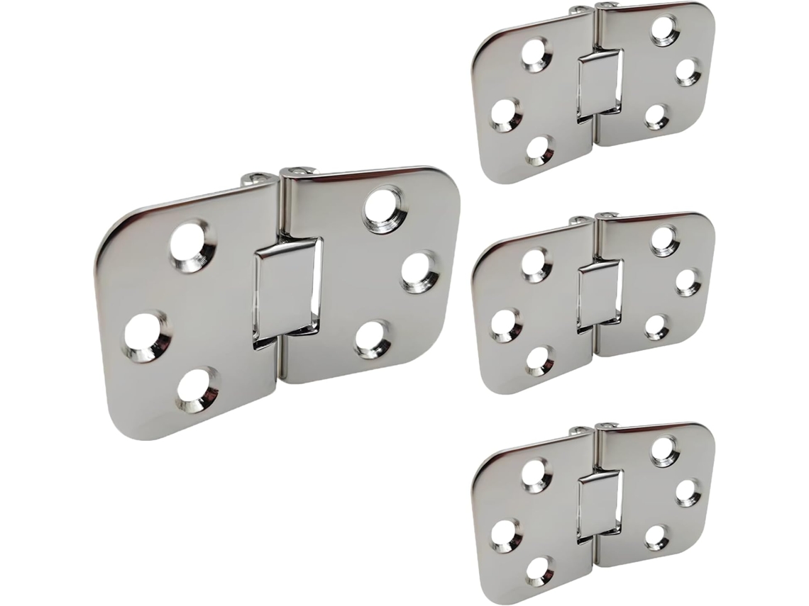 Conjunto De 4 Dobradiças Dobráveis Em Aço Inoxidável 316 Para Mesas, Dobradiças De Topo Plano Para Barcos, Dobradiças De