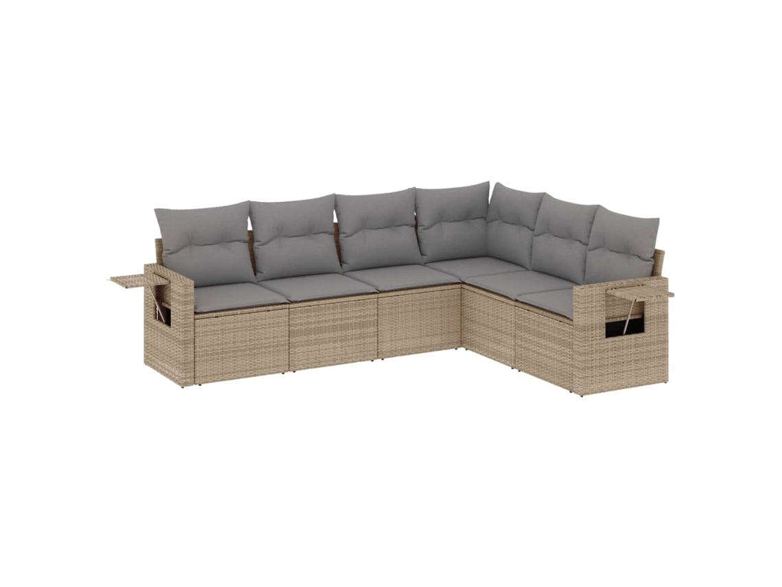 Garden Sofa Set, Garden Sofa Sets Vidaxl Bege Rattan / Vime (n/a)