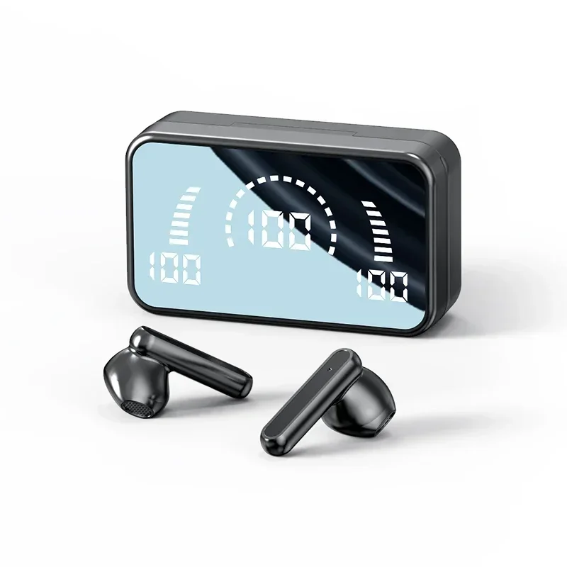 Fones De Ouvido Bluetooth Sem Fio (pretos) Com Cancelamento De Ruído, Indicador Led E Microfone.