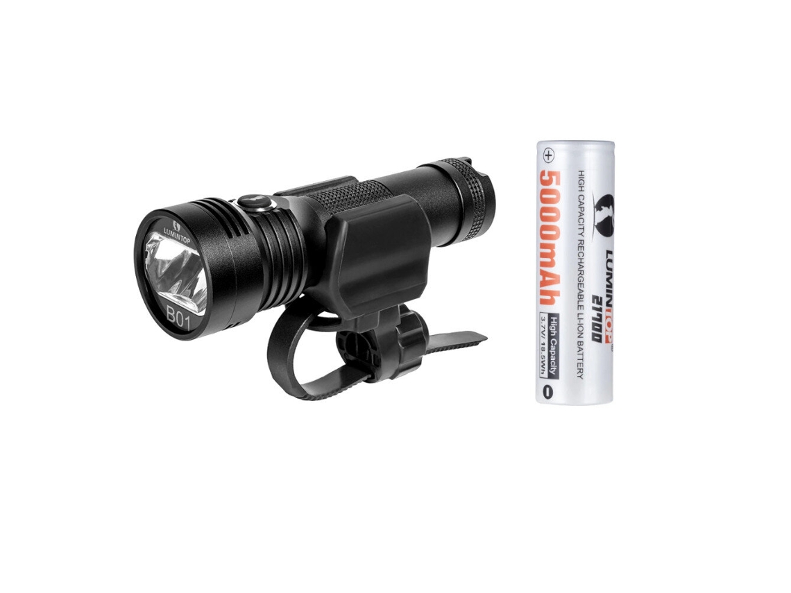 Luz De Bicicleta E Bateria - Lumintop B01 900lm 216m Luz De Bicicleta Recarregável Por Usb Anti-reflexo Farol De Bicicleta 21700 Lanterna Para Exterio