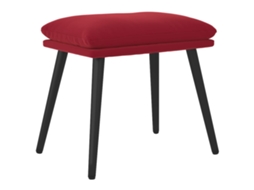 Footstool, Footstools Vidaxl Vermelho Veludo (n/a)