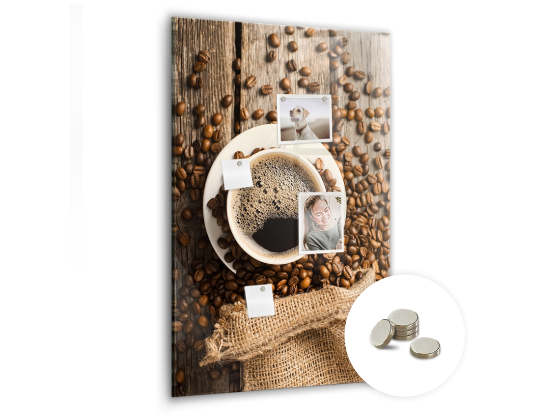 Quadro Magnético Xícara De Café Para A Cozinha Espelharte (60x90 Cm)