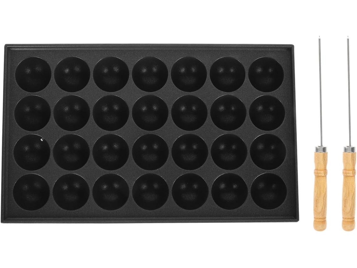 Chapa Para Takyaki Nir Iron, Antiaderente, Leve E Fácil De Limpar