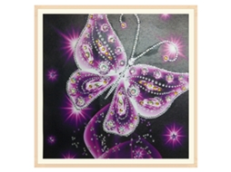 Pintura De Diamante Tridimensional 5d (série Borboleta E Pavão, Decoração Artesanal Diy)