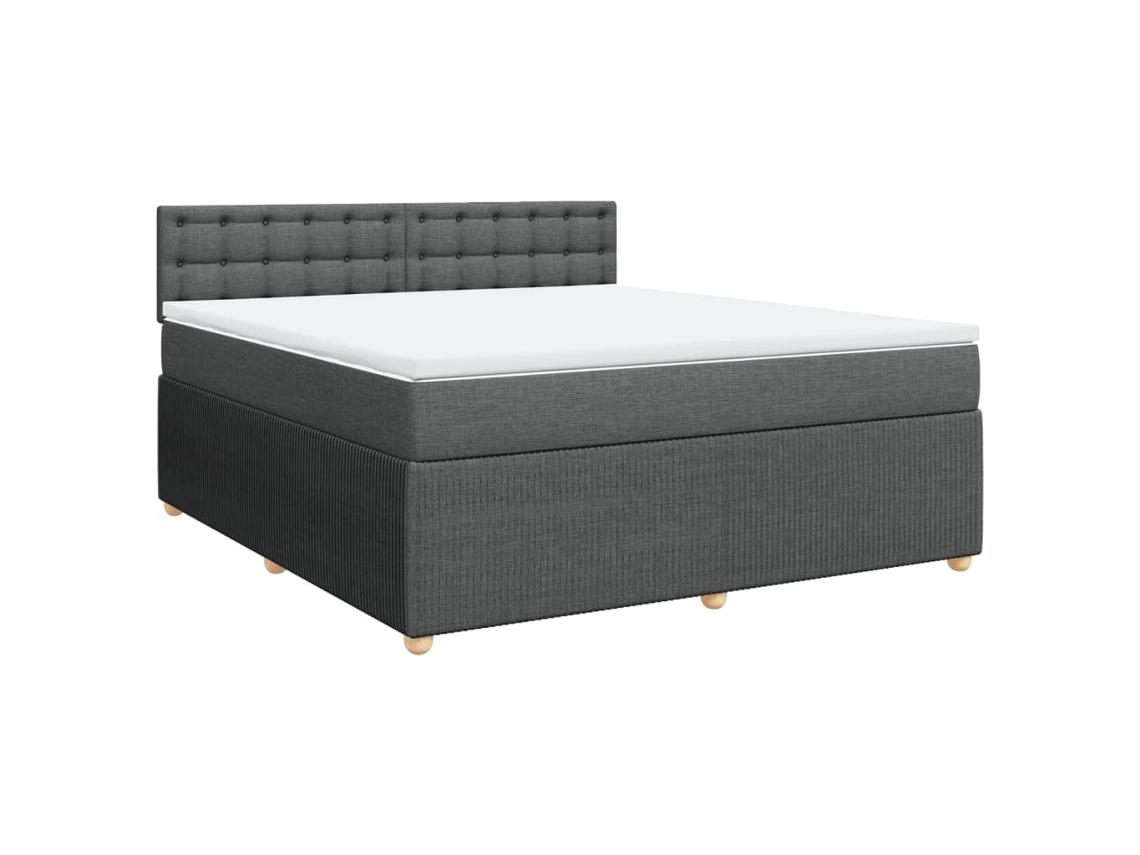 Box Spring Bed, Box Spring Beds Vidaxl Cinzeto Tecido (180 X 200 Cm)