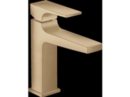 Misturador para Lavatório HANSGROHE Metropol com Manípulo de Alavanca Resíduos Push-Open Bronze Escovado 32507140