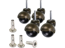 Rodízios De Bronze De 50 Mm Com Esferas, Rodízios Para Móveis Com Buchas, Rodízios Esféricos Com Freio, Substitutos Para Móveis, S Aquaforge