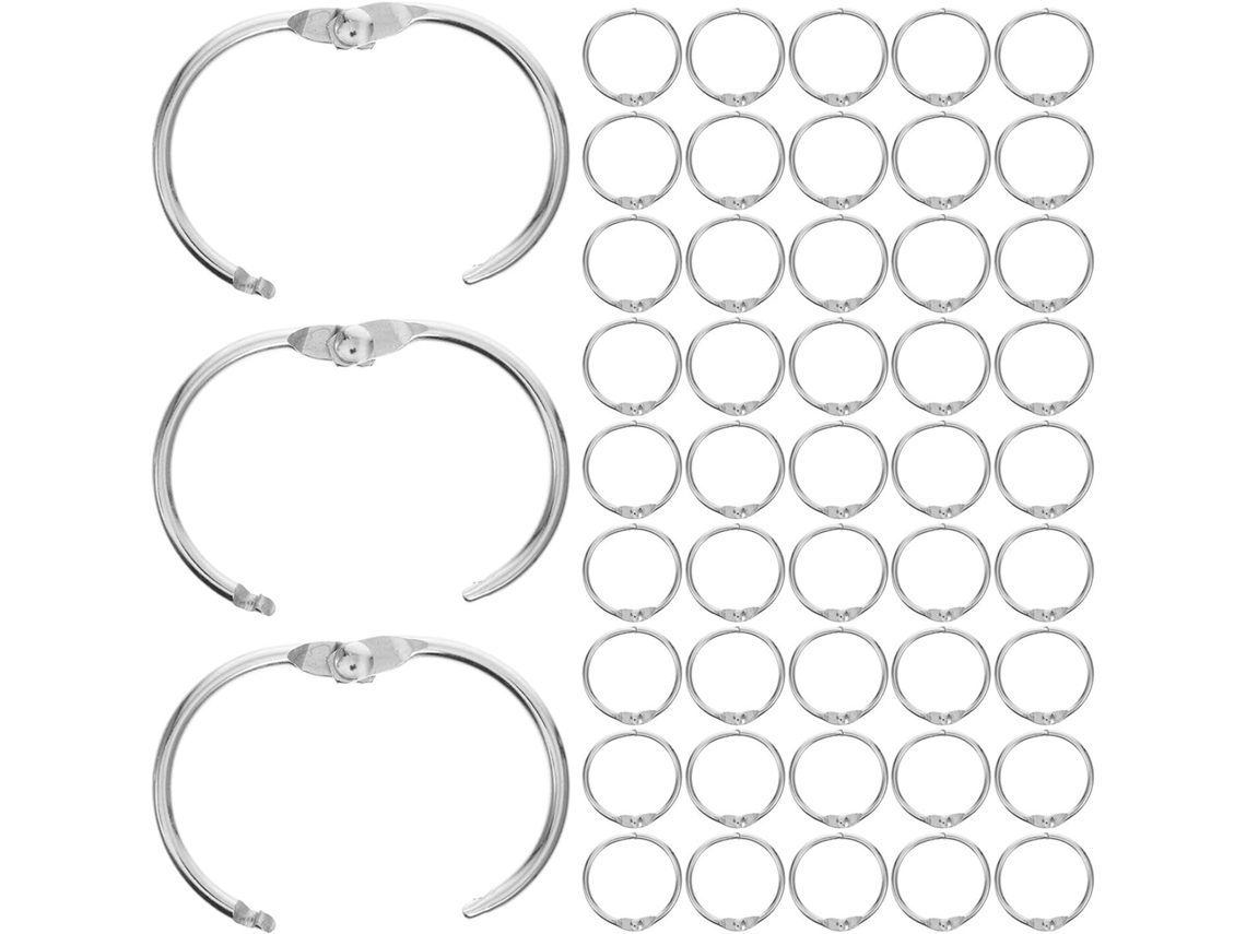 Anéis De Metal Para Encadernação Abaodam Com Diâmetro Interno 20mm, Pacote Com 100 Unidades, Ideais Para Artesanato