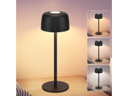 Nettlife Candeeiro De Secretária Led Sem Fios, Lâmpada De Cabeceira Sem Degraus Com Bateria, Regulável, Recarregável Por Usb-c, Para Casa