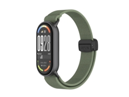 Pulseira De Nylon Elástica Com Fivela Magnética De Metal Para Xiaomi Smart Band 10/9/8