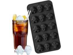 Forma De Gelo De Silicone Em Formato De Caveira Para Freezer