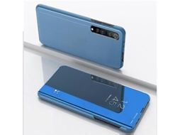 Capa De Couro Flip Horizontal Espelhada Com Suporte Para Oppo Realme 7