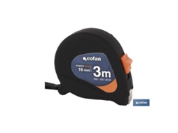 Flexómetro antideslizante 16mm x 3 mts