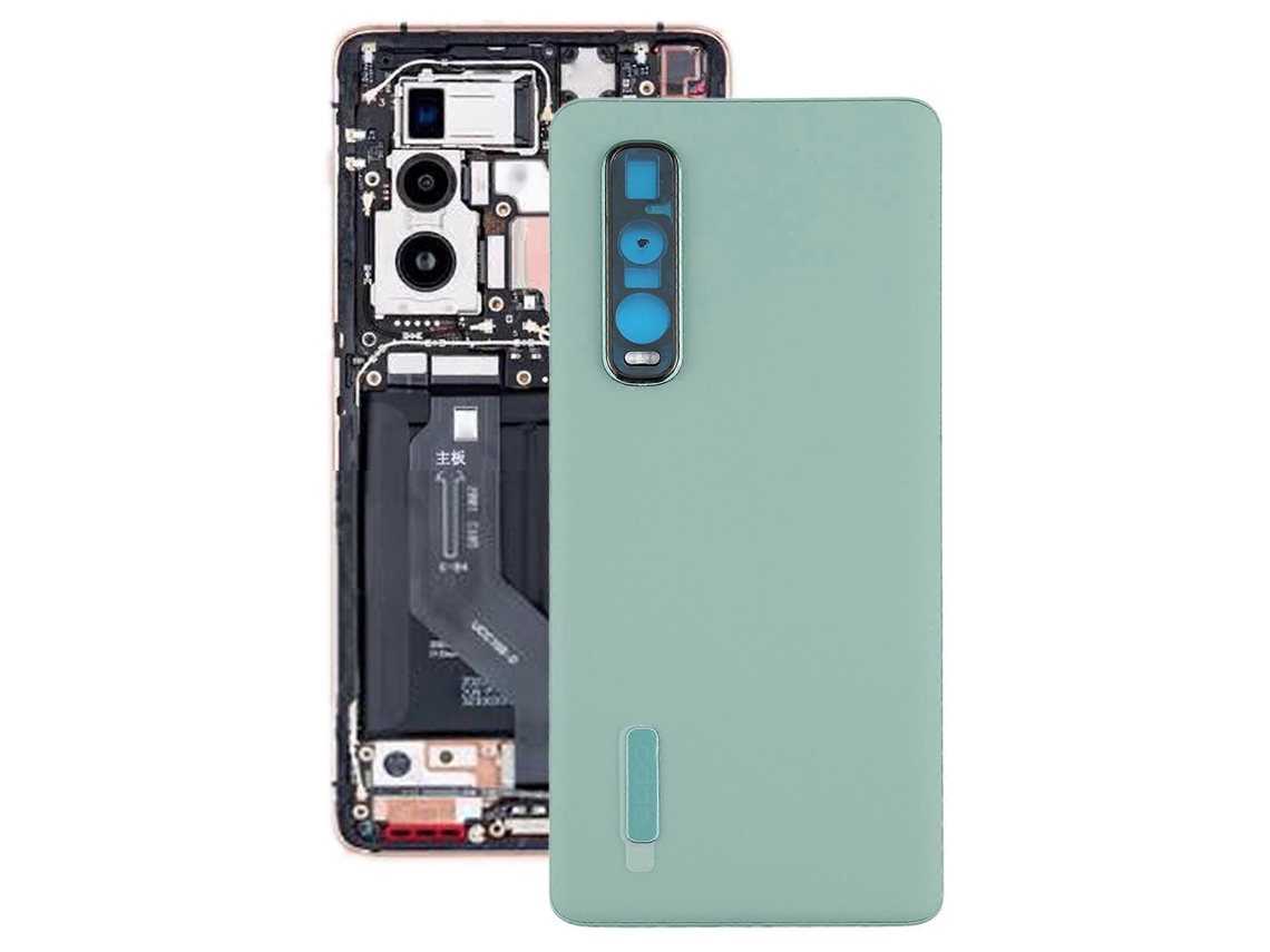 Tampa Traseira Da Bateria Em Couro Sintético Compatível Com Oppo Find X2 Pro Cph2025 Pdem30