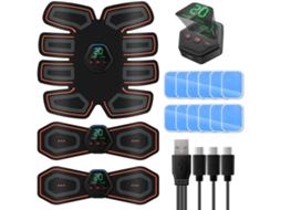 Abs Ems Estimulador Muscular Treinador Smart Fitness Treinamento Abdominal Dispositivo Elétrico De Emagrecimento Para Perda De Peso Corporal Slowmoose