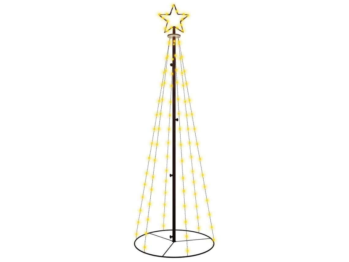 Christmas Cone Tree, Christmas Cone Trees Vidaxl Branco Aço (180 X 70 Cm)
