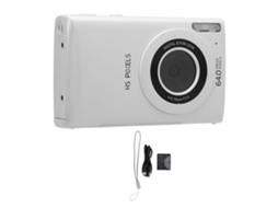 Raum-câmera Digital 4k 64mp Com Zoom Digital 18x, Compacta Para Vlogging E Viagens, Ideal Para Crianças E Adolescentes