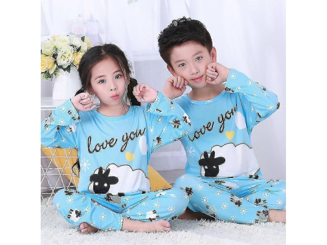 Pijama Niño Niña Oveja Pequeña Conjunto De Pijamas Ropa De Dormir Para Niños De 5-6 Años 5-6 Anos Corderito