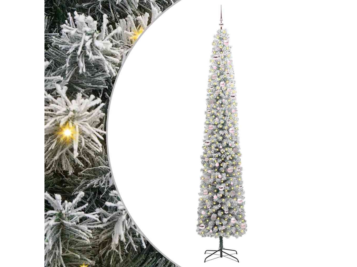 Conjunto 1 Árvore De Natal Vidaxl Verde Pvc (270 Cm)