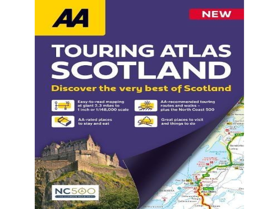 Livro AA Touring Atlas Scotland de AA Publishing (Inglês)