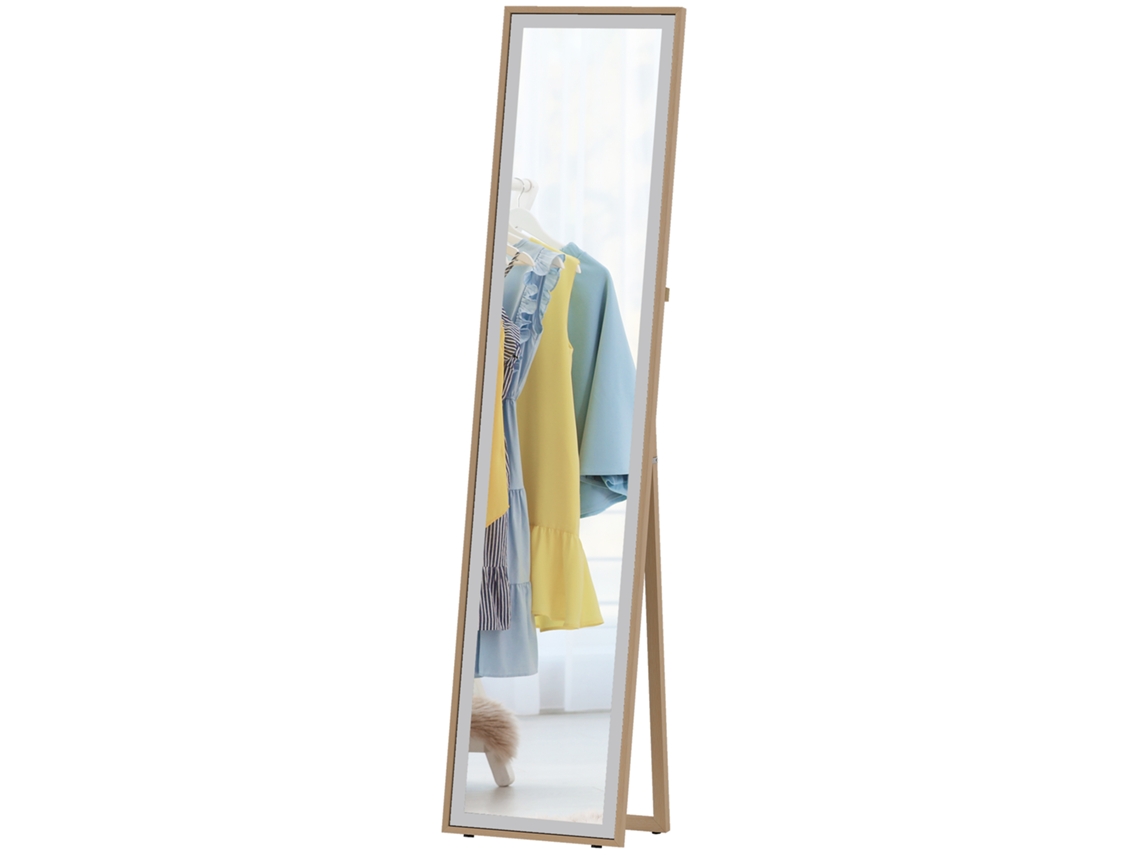 Espelho de Corpo Inteiro Retangular 37x4x157 Cm (mdf, 2 Formas de Uso)