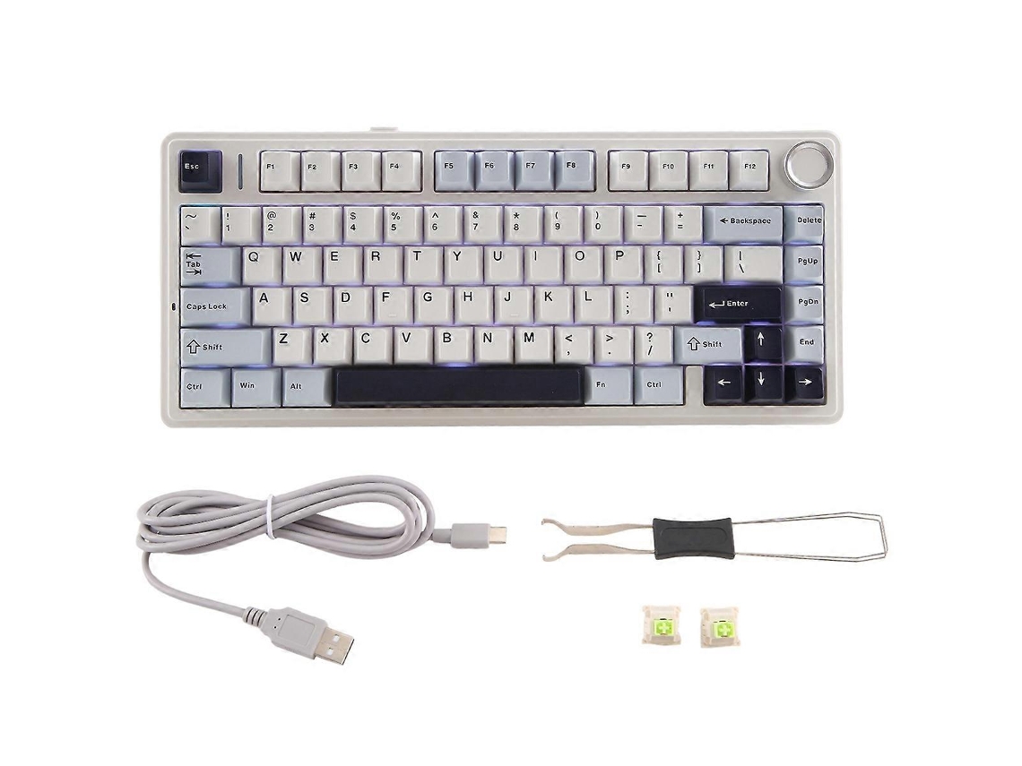 Teclado Mecânico Aula F75 80 Hot Swap Teclado Sem Fio Bluetooth Pbt Teclado Para Jogos Sem Fio Aquaforge