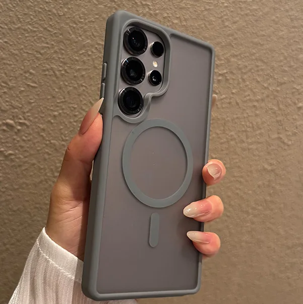 (gris A36) Funda Protectora Transparente Esmerilada