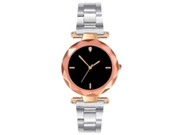 Relógio de Pulso Feminino Zhoulianfa Casual com Quartzo e Strass Prata