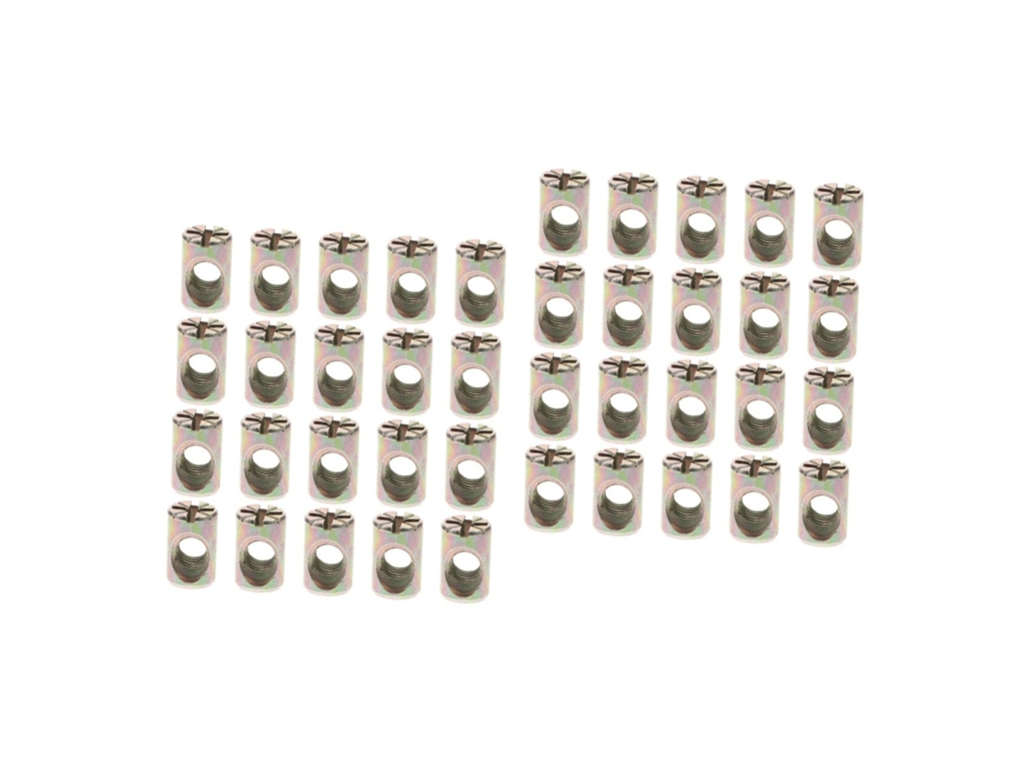 Solustre Conjunto De 40-porcas Fendas Para Conectores Móveis, Camas E Cadeiras, Material Durável E Resistente